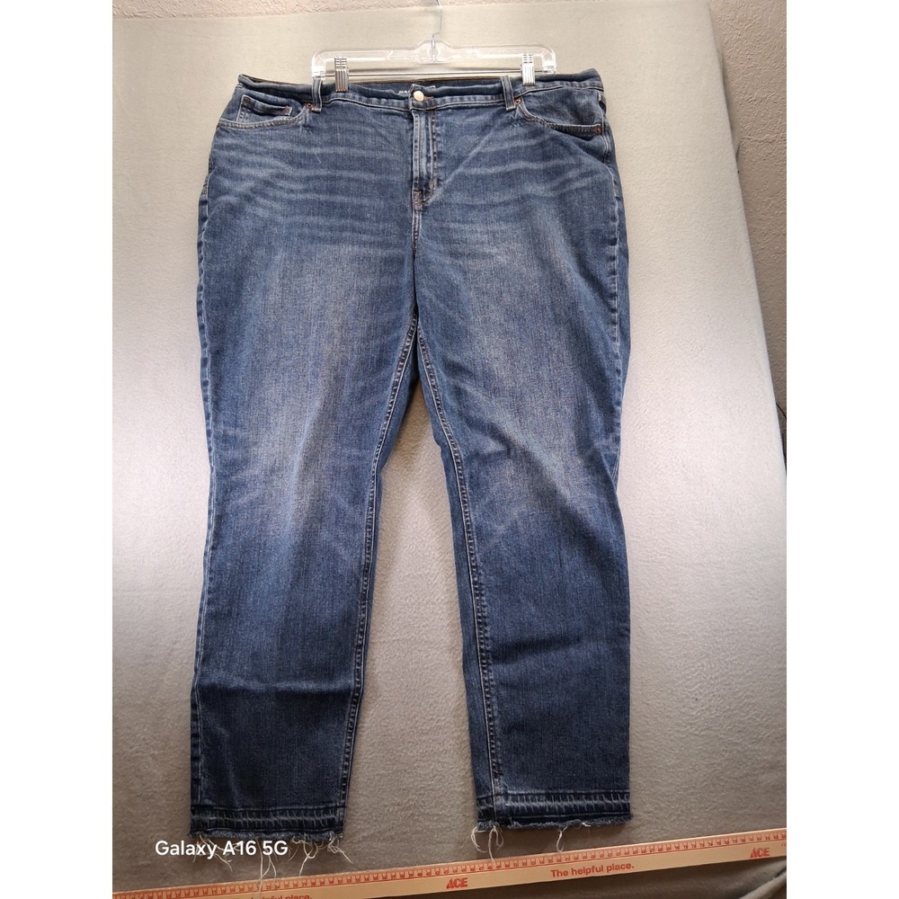 Old Navy Women Blue Jeans‎ , Mid Rise Boyfriend Y2k, Size 18 Tall
